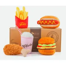Product image of P.L.A.Y. Pet Lifestyle and You American Classic Food Set Squeaky Plush Dog Toy