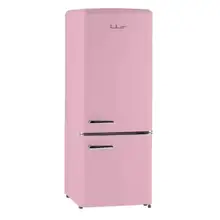 Product image of Retro Bottom Freezer Refrigerator in Pink