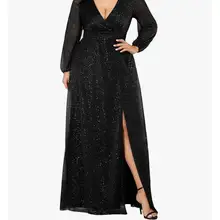 Product image of Ever-Pretty V-Neck Sparkle Maxi Dress 