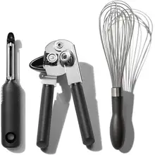 Product image of OXO Good Grips Stainless Steel Essential 3-Piece Kitchen Gadget Set