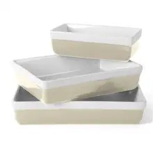 Product image of Martha Stewart 3-Piece Oven to Table Stoneware Bakeware Set