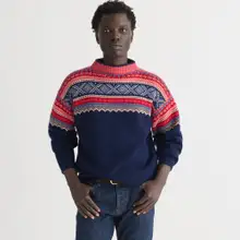 Product image of J.Crew Fair Isle merino wool mockneck