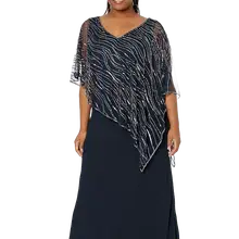 Product image of J Kara Pop-Over Beaded Dress