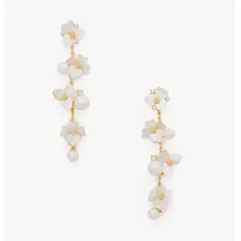 Product image of Precious Pansy Statement Linear Earrings