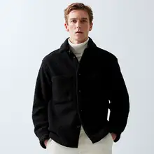 Product image of Loose Fit Bouclé Overshirt