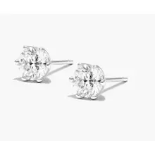 Product image of Scallop Basket Diamond Stud Earrings