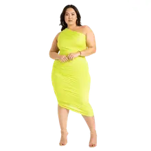 Product image of Eloquii Ruched One-Shoulder Dress