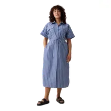 Product image of Gap Striped Midi Shirtdress