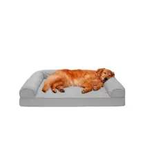 Product image of FurHaven Quilted Full Support Orthopedic Sofa Dog & Cat Bed