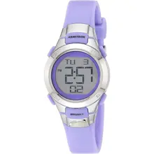 Product image of Armitron Sport 45/7012PRSV Purple and Silver-Tone Digital Watch
