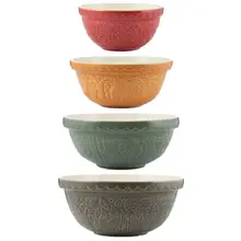 Product image of Mason Cash In the Forest Earthenware 4-Piece Mixing Bowl Set