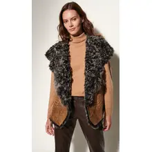 Product image of Leslie Hooded Sheepskin Vest
