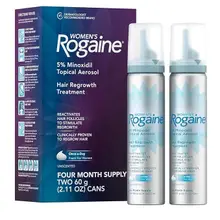 Product image of Rogaine Women's 5% Minoxidil Foam for Hair Thinning and Loss (4-month supply)