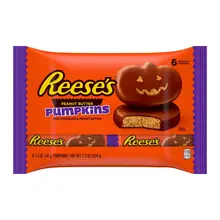 Product image of Reese's Milk Chocolate Peanut Butter Pumpkins Halloween Candy Pack
