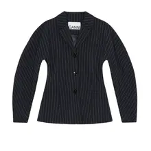 Product image of Ganni Striped Stretch Blazer