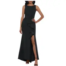 Product image of Betsy & Adam Ruffle Bow Trumpet Gown