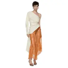Product image of Mango Asymmetric embroidered skirt