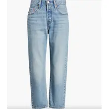 Product image of Levi's 501 High Waist Crop Straight Leg Jeans