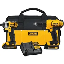 Product image of Dewalt 20V MAX Cordless Drill and Impact Driver Kit with 2 Batteries and Charger
