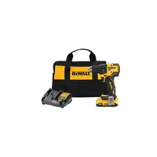 Product image of Dewalt cordless drill, battery, charger, and bag bundle