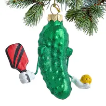 Product image of Glass Pickleball Ornament