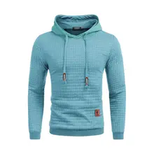 Product image of Gym Drawstring Plaid Jacquard Hoodie