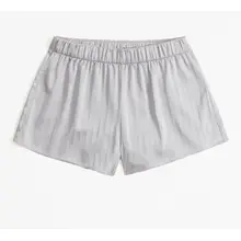 Product image of Abercrombie & Fitch Satin Jacquard Sleep Shorts