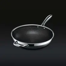 Product image of HexClad 12-Inch Hybrid Stainless Nonstick Wok