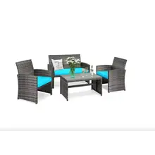 Product image of Costway Four-Piece Patio Rattan Furniture Set
