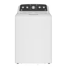 Product image of GE 4.5 cu. ft. Top Load Washer in White with Dual Action Agitator and Cold Plus, Sanitize With Oxi