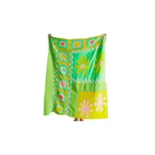 Product image of Urban Outfitters Granny Flower Crochet Throw Blanket