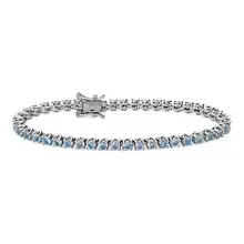 Product image of Blue Nile Sky Blue Topaz Tennis Bracelet In Sterling Silver 
