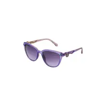 Product image of Betsey Johnson Women's Purple Crystal Serpentine Sunglasses Cat Eye