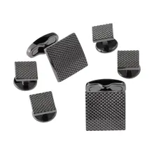 Product image of BLACK by Vera Wang Gunmetal Cufflinks Studs Set