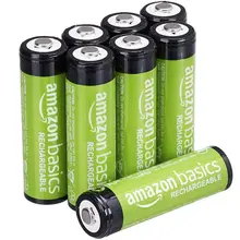 Product image of Amazon Basics Rechargeable AA Batteries, 8-pack