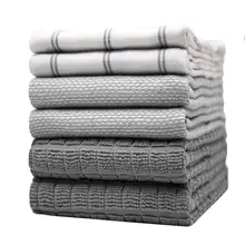 Product image of Premium Kitchen Towels (20”x 28”, 6 Pack) – Large Cotton Kitchen Hand Towels – Flat & Terry Towel