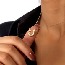Product image of Personalized horseshoe necklace