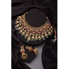 Product image of Vira Finest Heavy Uncut Kundan Bridal Set