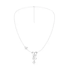 Product image of Triple Butterfly Drop Necklace