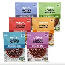 Product image of A Dozen Cousins Seasoned Microwave Beans Variety Pack