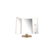 Product image of Deweisen Tri-Fold Lighted Vanity Makeup Mirror