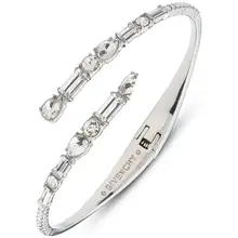 Product image of Givenchy Mixed-Cut Crystal Bypass Bangle Bracelet