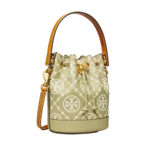 Product image of T Monogram Leather Mini Bucket Bag