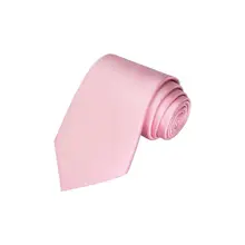 Product image of KissTies Solid Satin Pink Tie