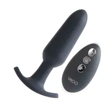 Product image of She Vibe Bump Plus Silicone Rechargeable Vibrating Butt Plug with Remote by Vedo