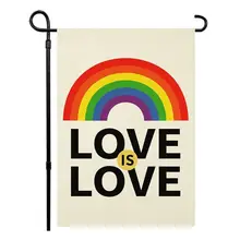 Product image of Faxlevy Love is Love Rainbow Pride Garden Flag