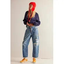Product image of Moxie Pull-On Barrel Jeans
