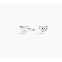 Product image of Heart Lab Diamond Stud Earrings