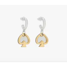 Product image of Statement Spade Charm Drop Huggies