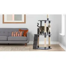 Product image of Whisker City 70-Inch Plush Tall High-Rise Haven Cat Tree